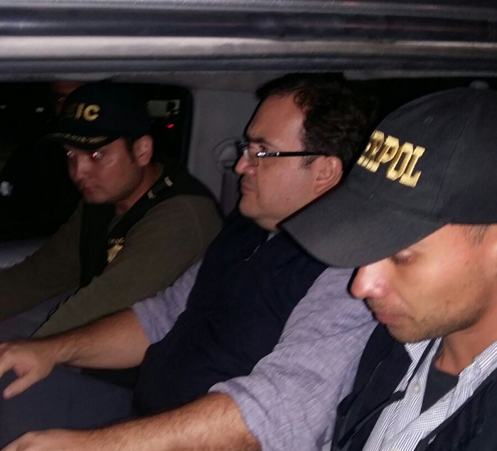Detienen a Javier Duarte en Guatemala