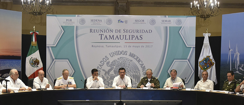 Gabinete de Seguridad federal analiza estrategia en Tamaulipas