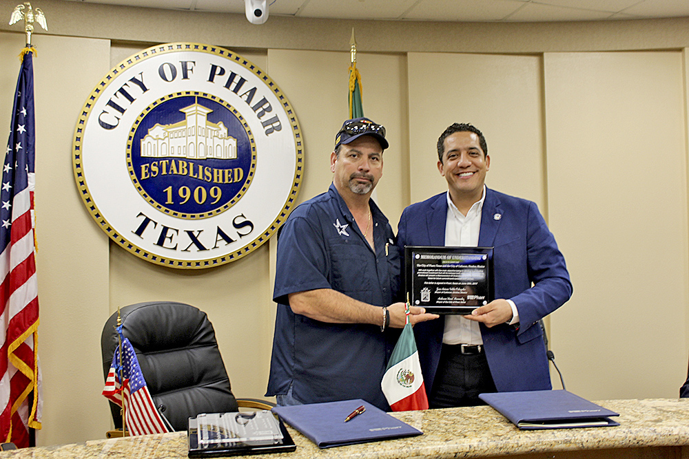 Firman acuerdo económico global entre Culiacán y Pharr