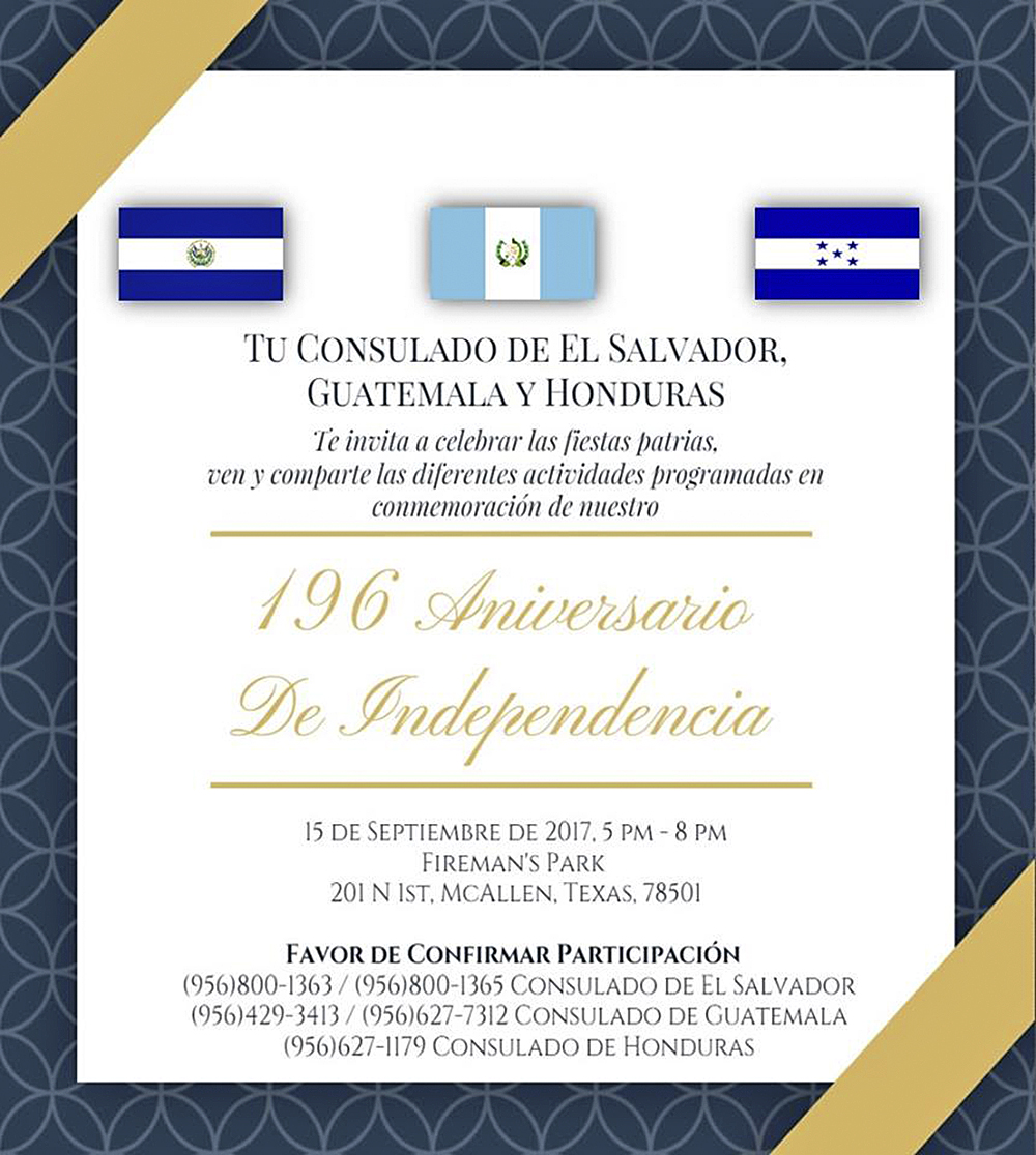 Festejarán la Independencia de Centroamérica