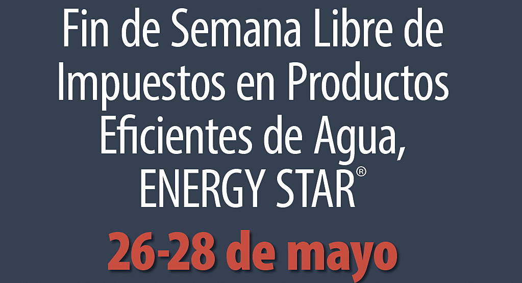 Fin de semana libre de impuestos en productos Energy Star