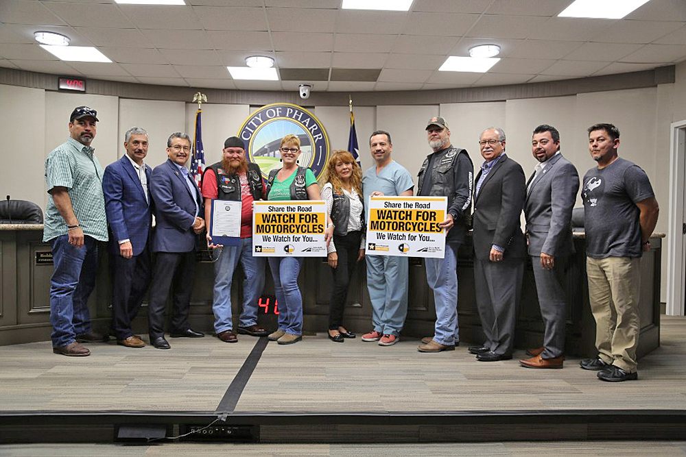 Proclama Pharr mes de Concientización Sobre Conducción de Motocicletas