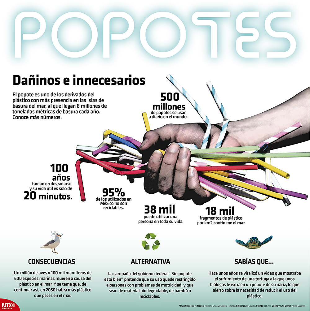 Prescindir de los popotes, ¿Una acción que puede ayudar al planeta?