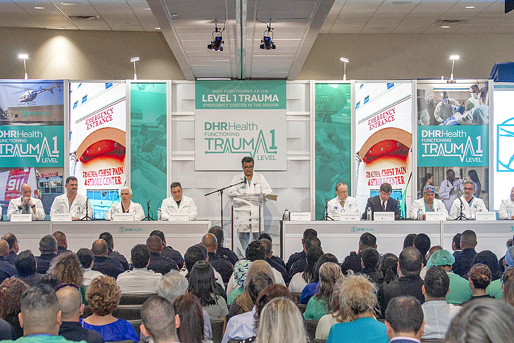 DHR Health puede funcionar como un centro de trauma de Nivel 1