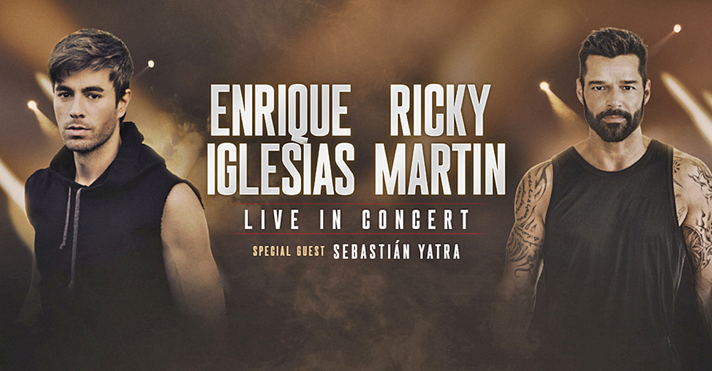 Vienen juntos Enrique Iglesias y Ricky Martin