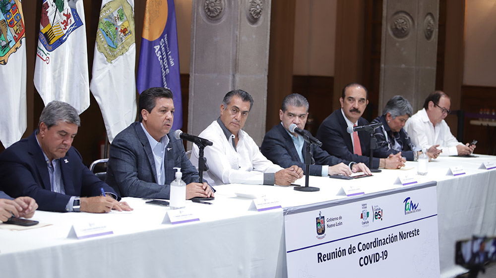 Gobernadores de Tamaulipas, Nuevo León y Coahuila frente común