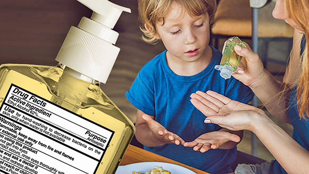 Uso seguro de desinfectantes para las manos