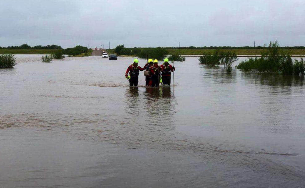 Se desborda el río Bravo en Reynosa