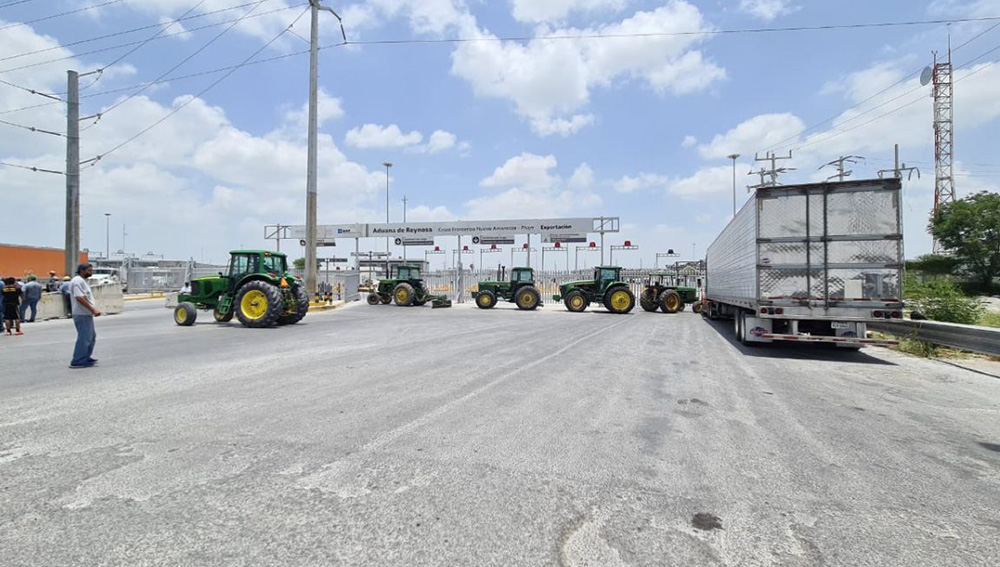 Manifestantes liberaron bloqueo del puente  Reynosa – Pharr, jueves por la noche