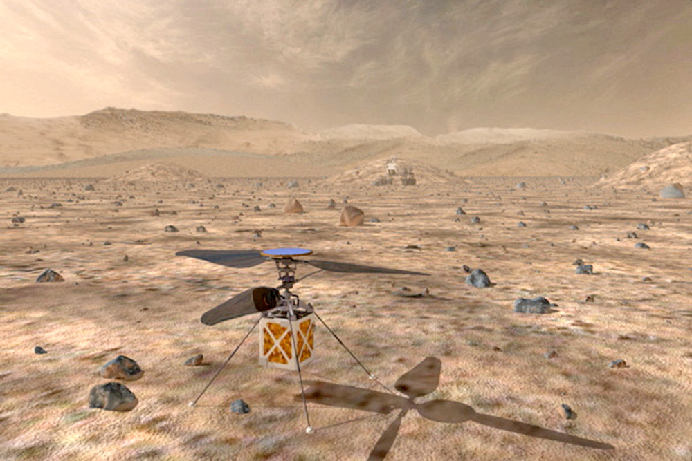 NASA crea Ingenuity: el primer helicóptero que volará en Marte