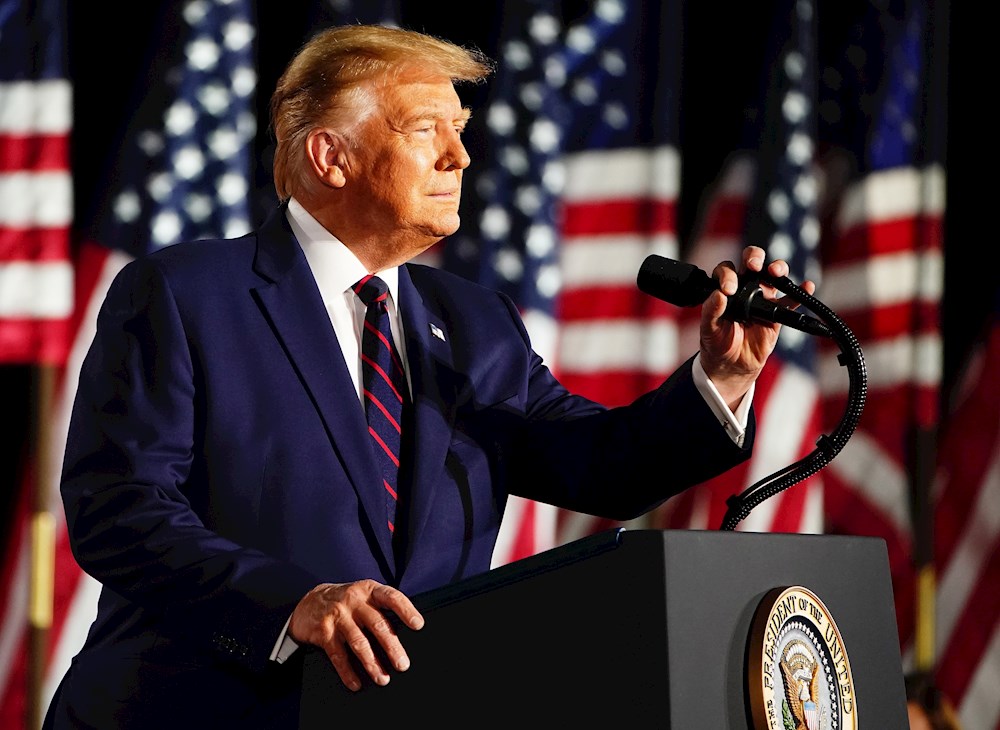 Trump pide ser reelegido para “salvar” a EE.UU. de los peligros de la izquierda