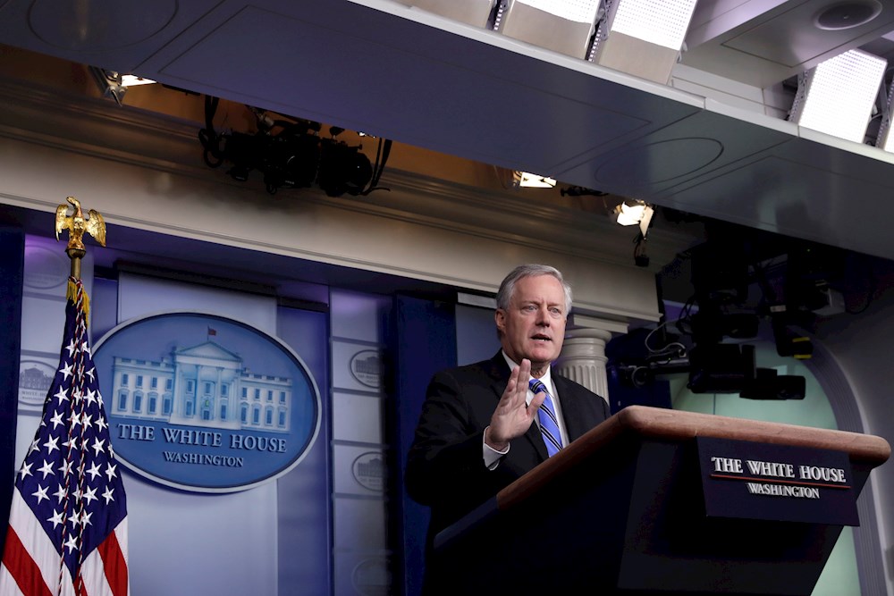 Jefe de gabinete de Casa Blanca descarta retrasar elecciones en E. U.