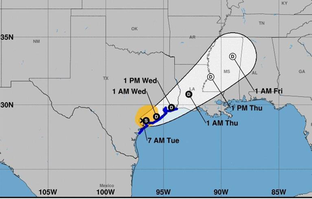 Beta se debilita a depresión tropical en Texas
