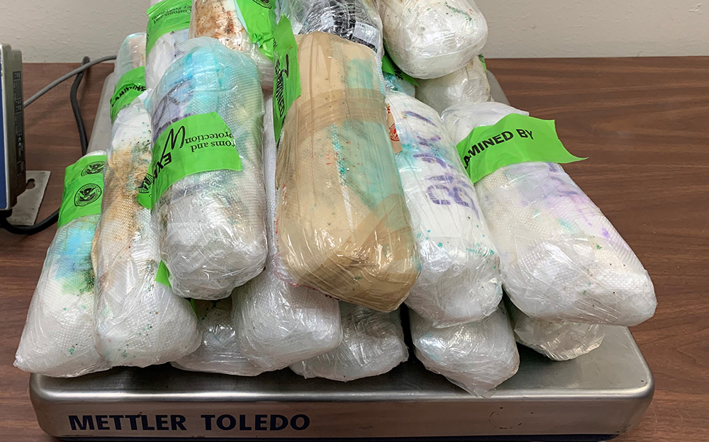 Incautan en puente de Hidalgo cargamento de metanfetamina