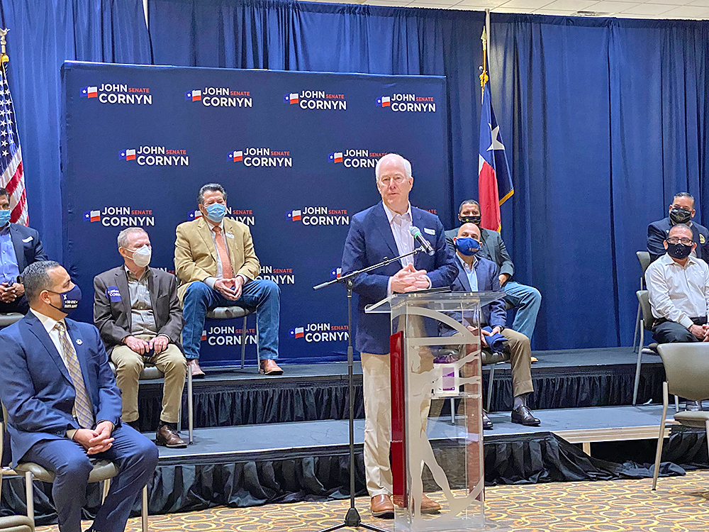 Senador Cornyn recibe respaldo a su reelección de líderes del Valle