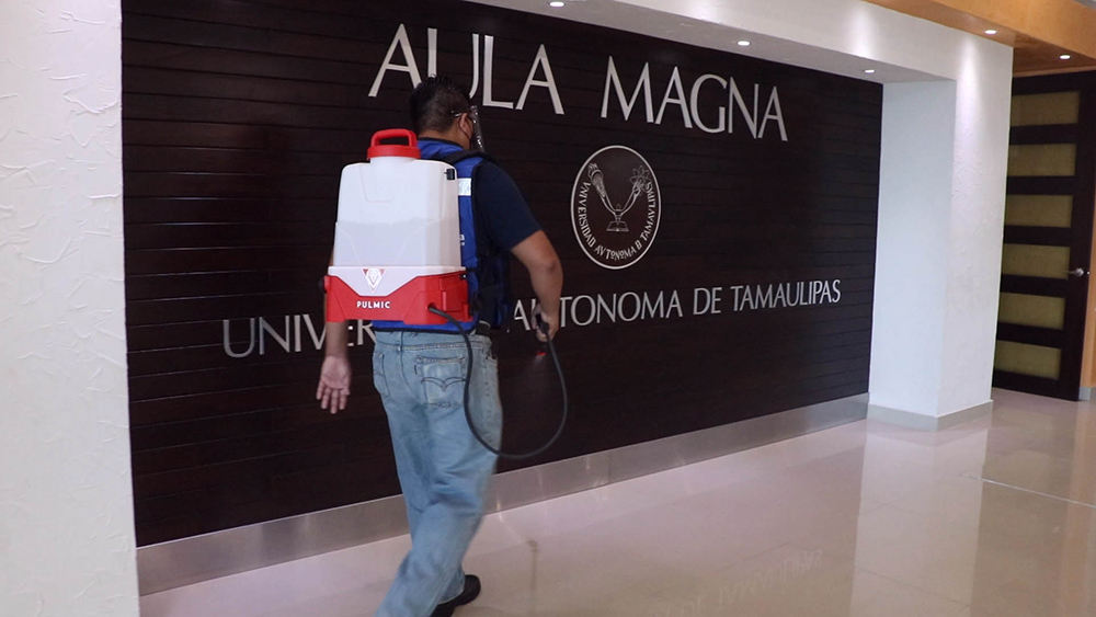 Realiza obras de mantenimiento y sanitización en Campus Sur de la UAT