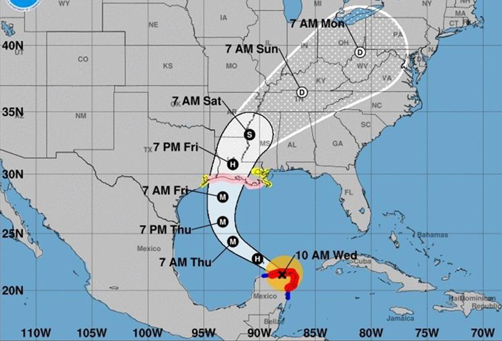 Delta recobra fuerzas sobre el Golfo de México camino de Louisiana