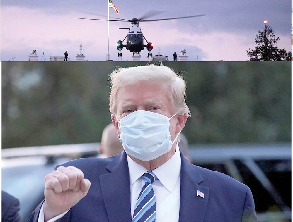 Regresó Trump a la Casa Blanca; “No Está Fuera de Peligro”: Médicos