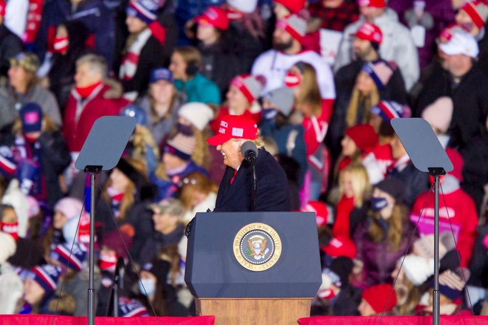 ¿El último mitin de Donald Trump?