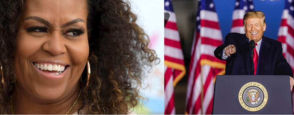 Trump y Michelle Obama, hombre y mujer más admirados en EEUU, según encuesta