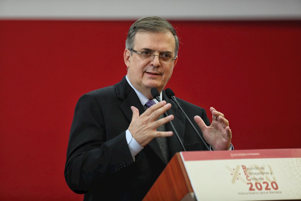 Canciller mexicano dialoga con el nuevo secretario de Estado de EE.UU.