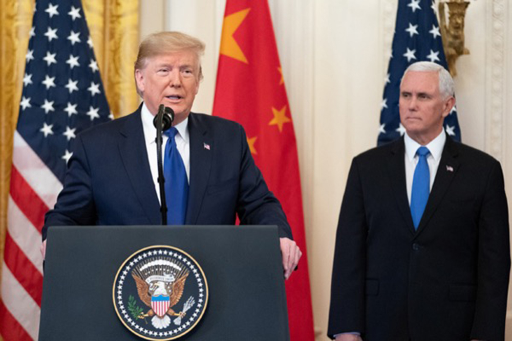 Así fue el discurso de salida de Donald Trump