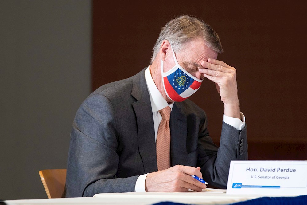 Senador de EE.UU. entra en cuarentena días antes de elección clave en Georgia