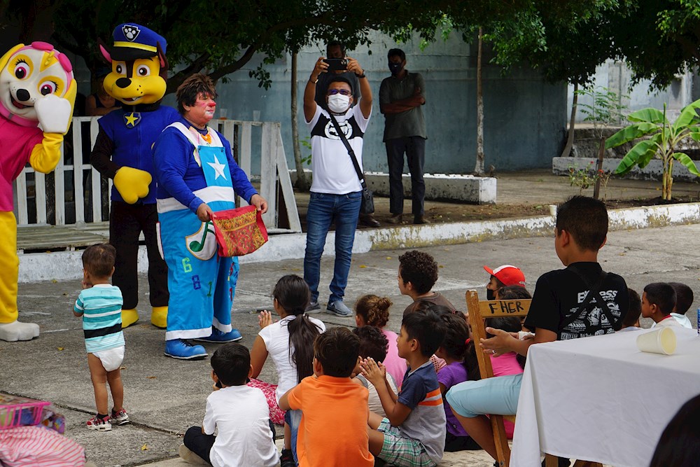 Niños migrantes festejan Día del Niño en ciudad mexicana de Tapachula