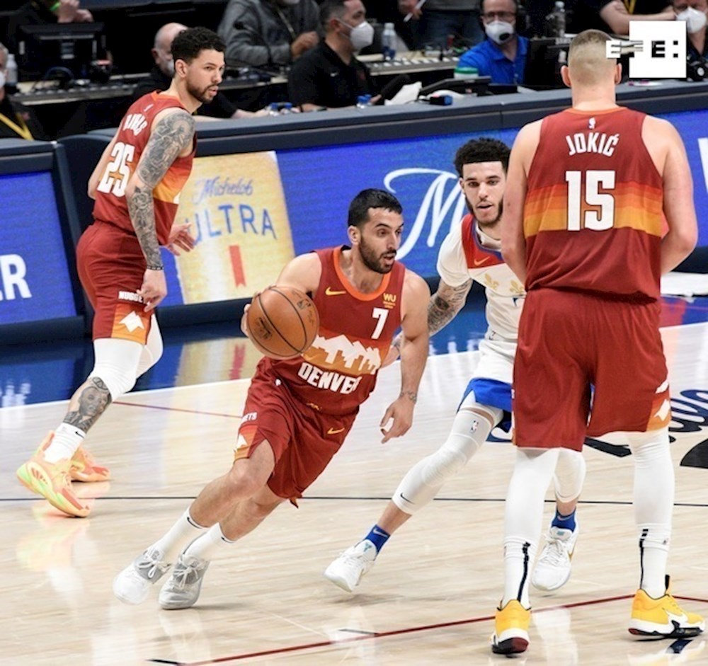 Jokic y Campazzo mantienen ganadores a Nuggets; Willy, 7 puntos