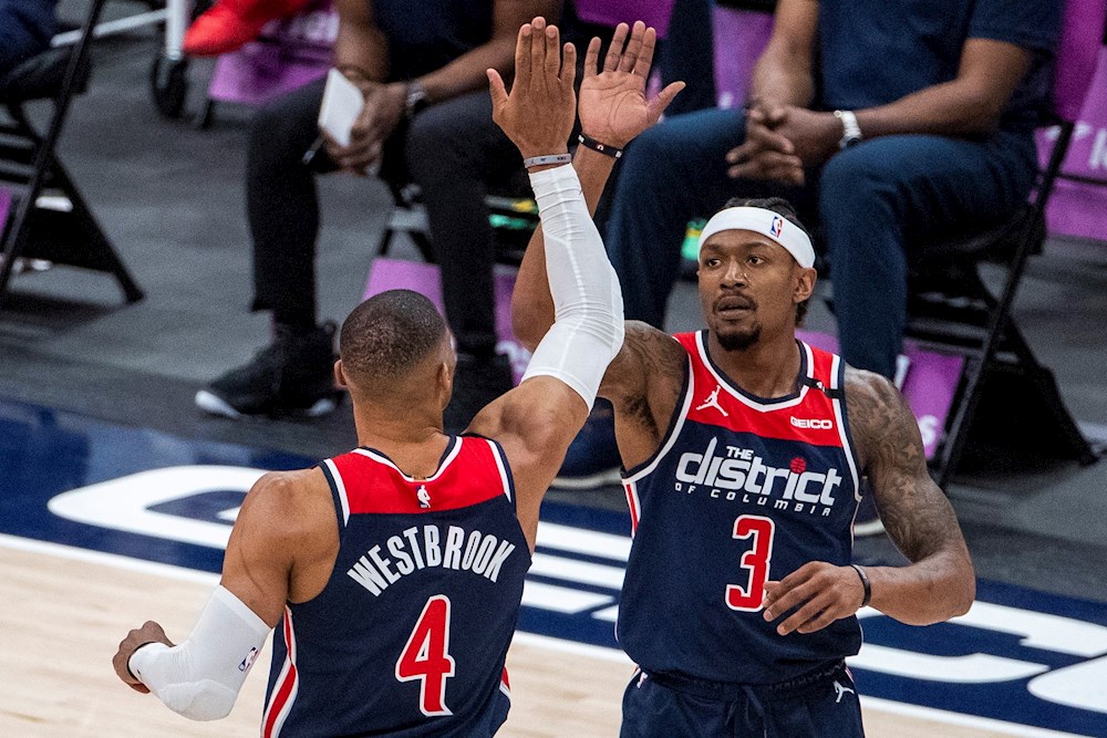 141-154.Westbrook, espectacular, triple-doble con 24 asistencias en el triunfo de los Wizards