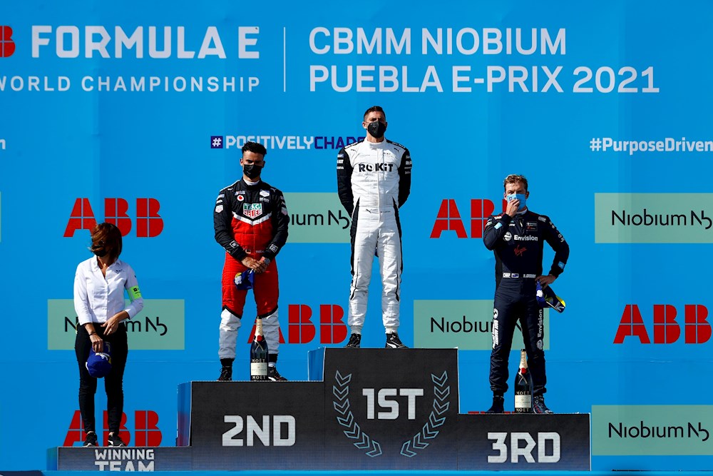 El suizo Edoardo Mortara gana la segunda carrera en Puebla y sube al liderato