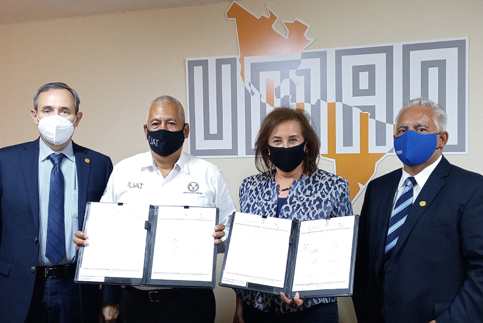 Formalizan colaboración la UAT y Universidad México Americana del Norte