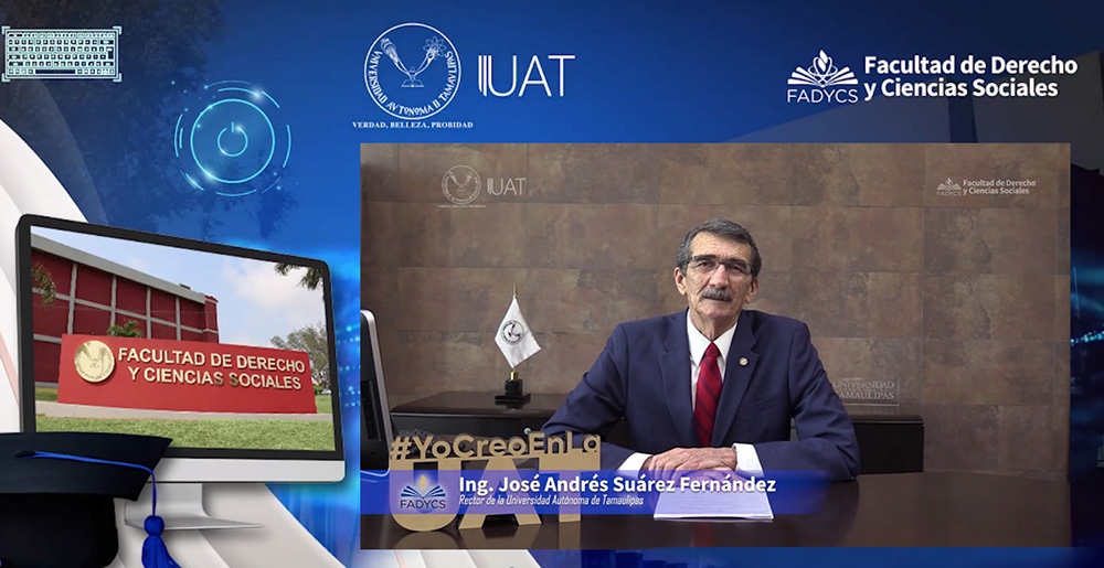 Realiza la Facultad de Derecho UAT Tampico ceremonia virtual de graduación