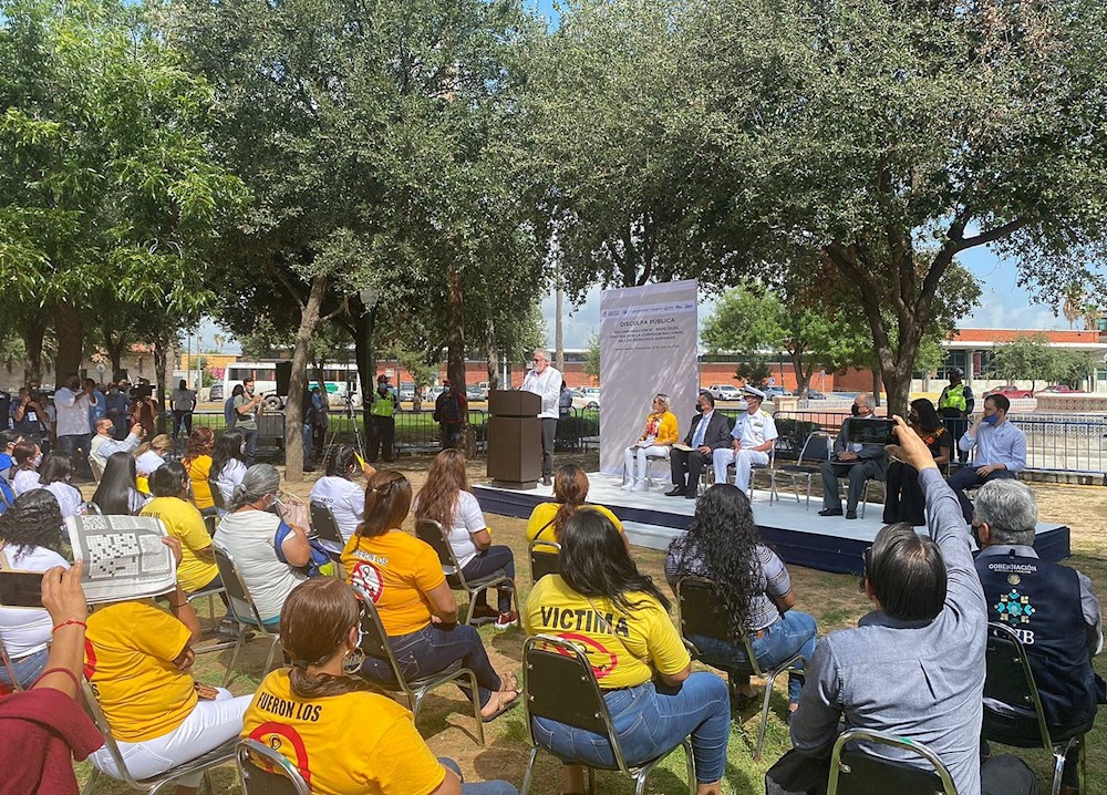 Gobierno mexicano se disculpa en N. Laredo por desaparición forzada de 27 personas en 2018