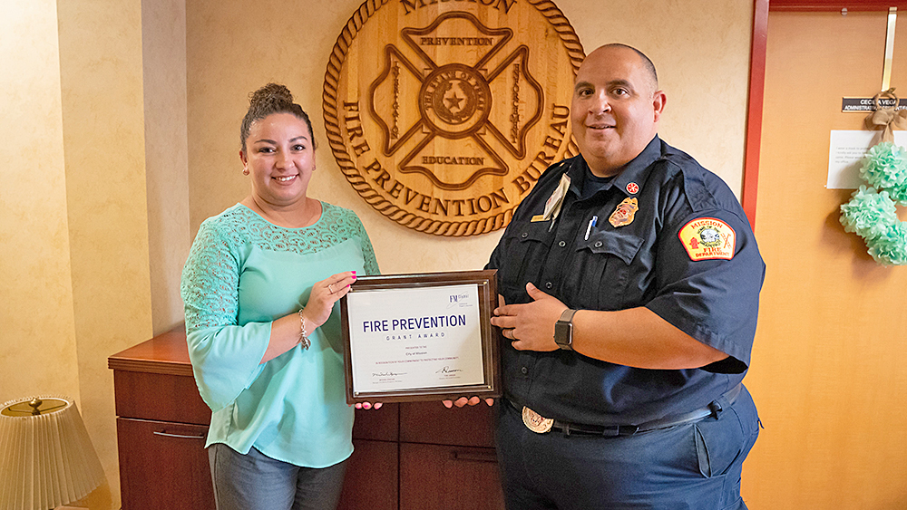 Mission recibe subvención de $2,230 para prevención de incendios