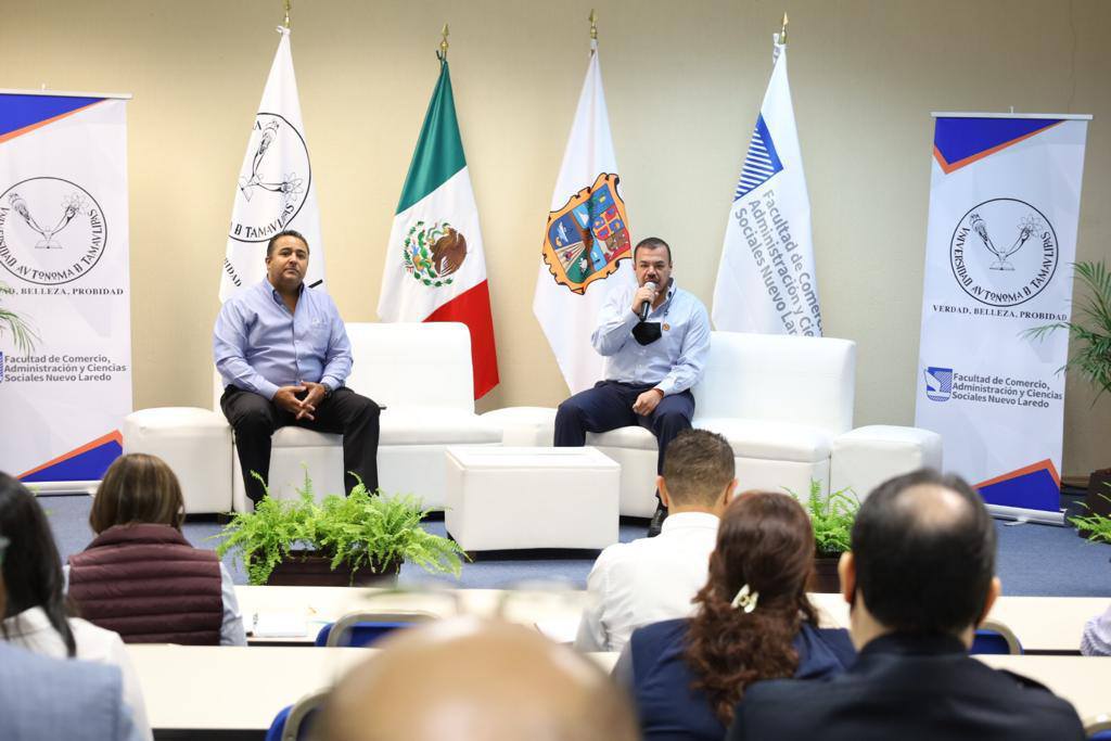 Rector electo de la UAT inicia en Nuevo Laredo visita a universitarios