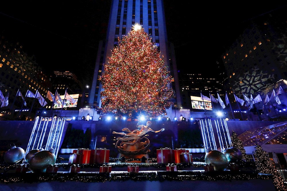 Famoso árbol de navidad de Rockefeller Center será encendido el 1 diciembre