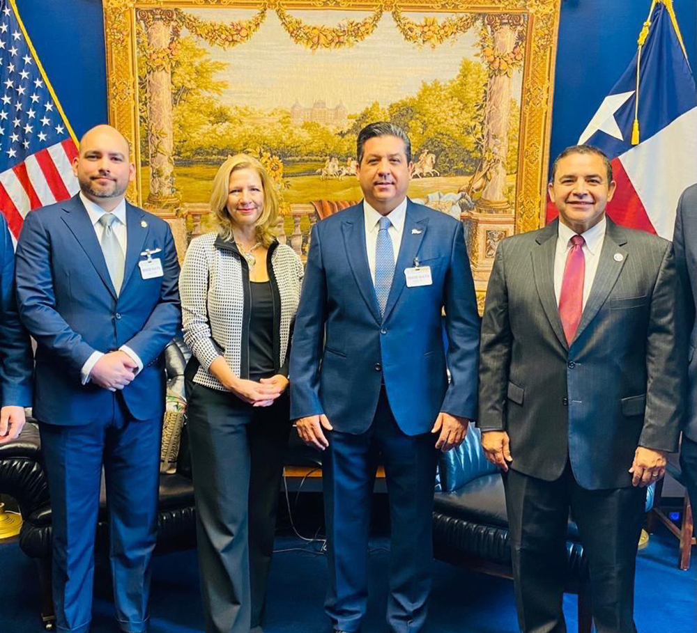 Gobernador de Tamaulipas con congresistas en Washington para impulsar proyectos
