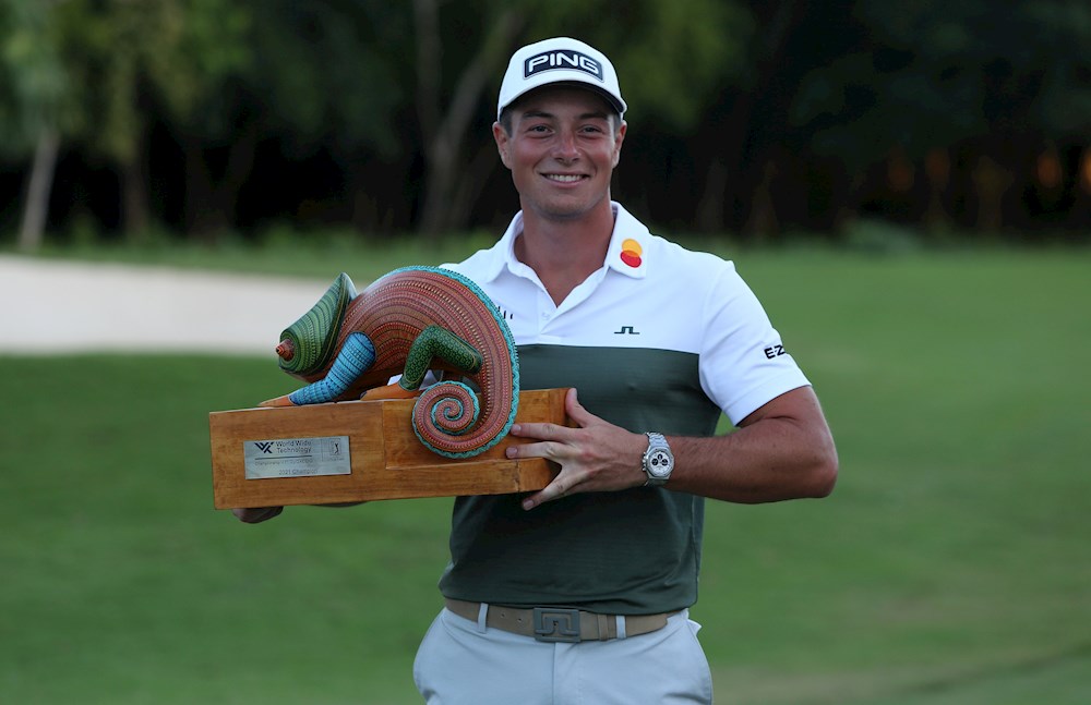 El noruego Hovland retiene el título en el Mayakoba de la PGA