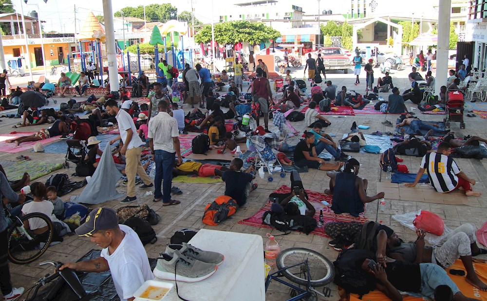 Caravana migrante continúa avanzando por el estado mexicano de Chiapas