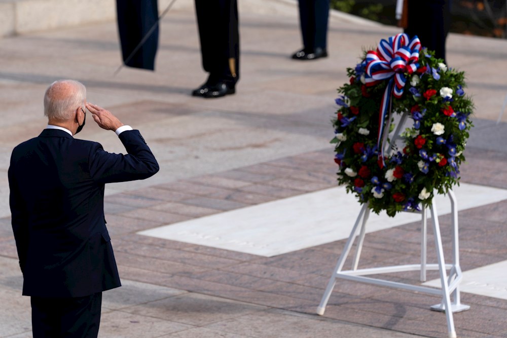 Biden pide no olvidar el sacrificio de excombatientes de EE.UU. en Afganistán