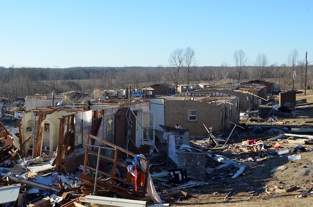 “El 75 % del pueblo desapareció” por el tornado