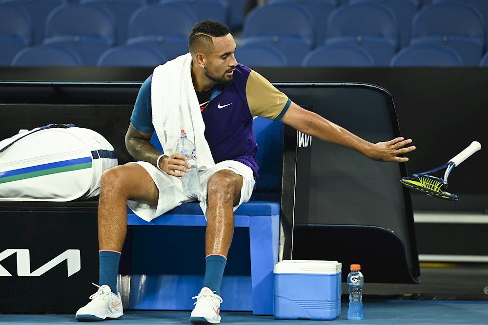 Kyrgios, positivo en COVID-19 antes del Abierto de Australia