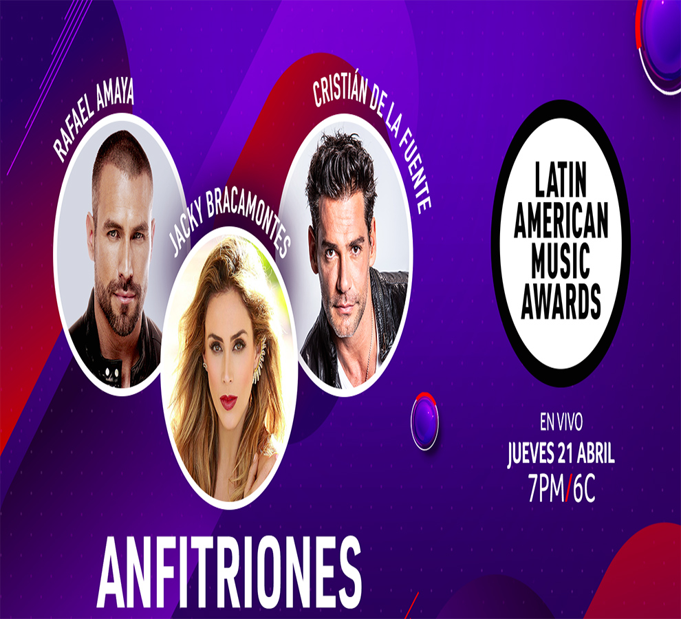 Rafael Amaya, Jacky Bracamontes y Cristián de la Fuente conducirán los Latin AMAs