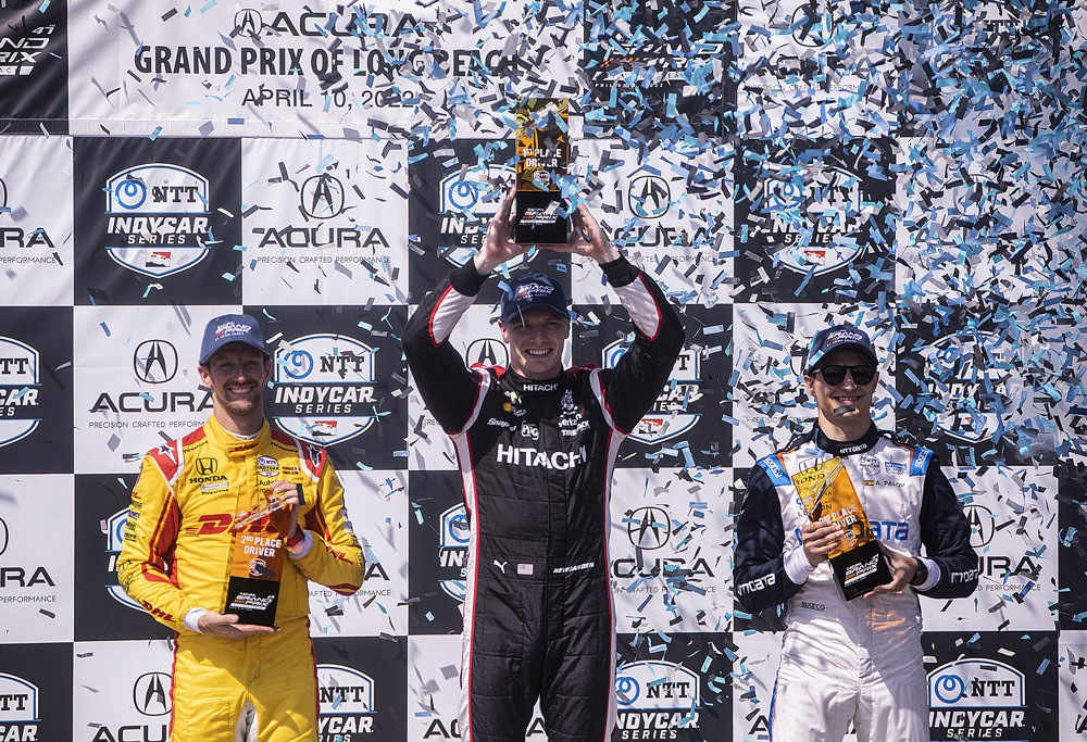 Newgarden triunfa en Long Beach por delante de Grosjean y Palou