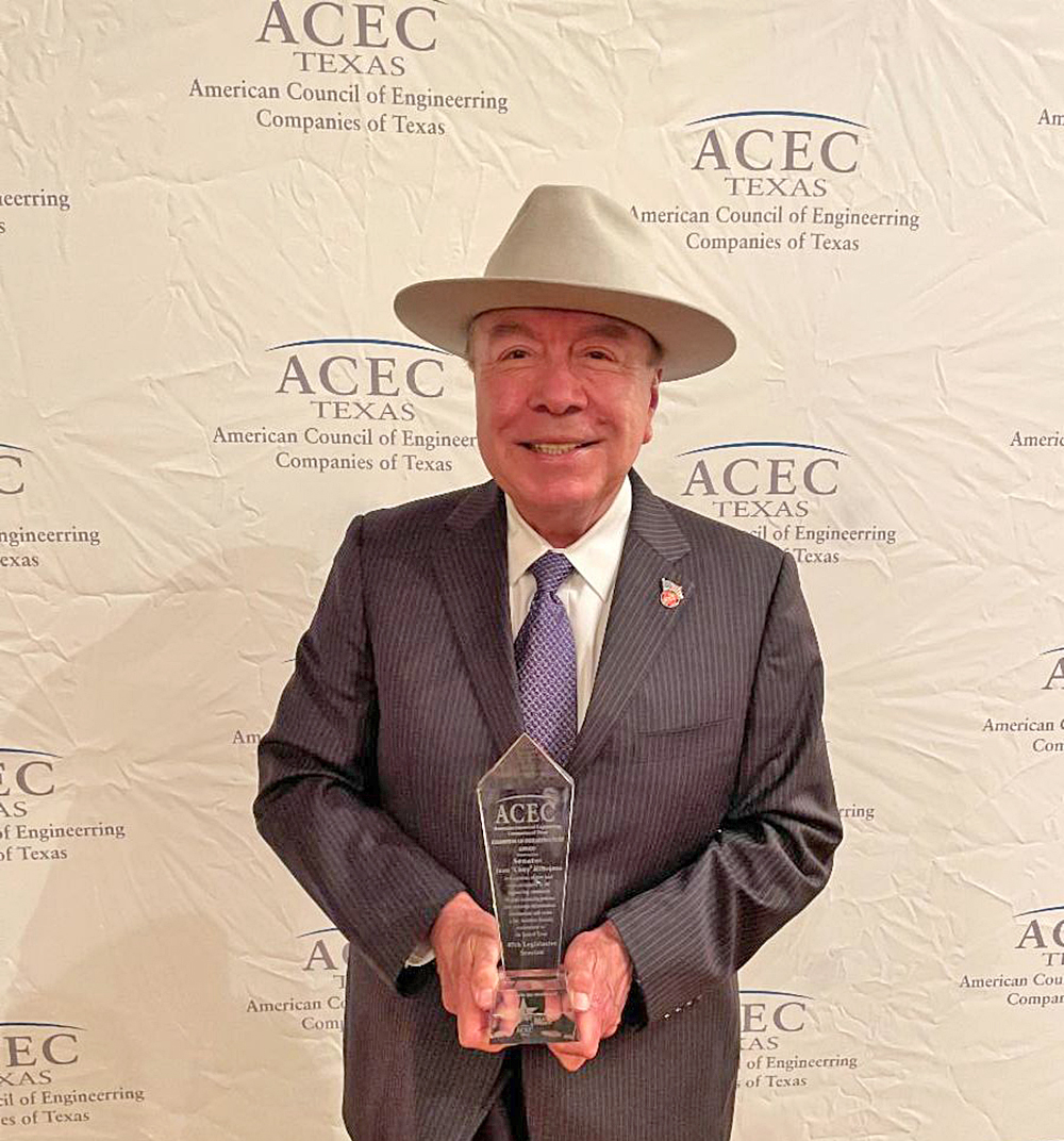 Reconocen al Senador Juan “Chuy” Hinojosa con prestigiado Premio