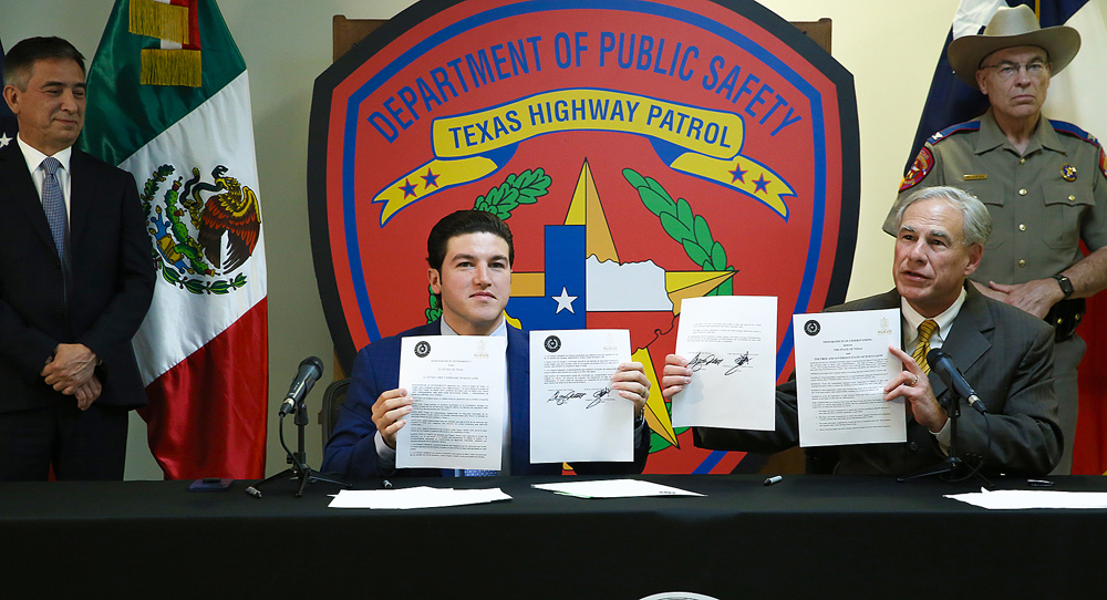 Gobiernos de Nuevo León y Texas acuerdan reforzar la seguridad en la frontera