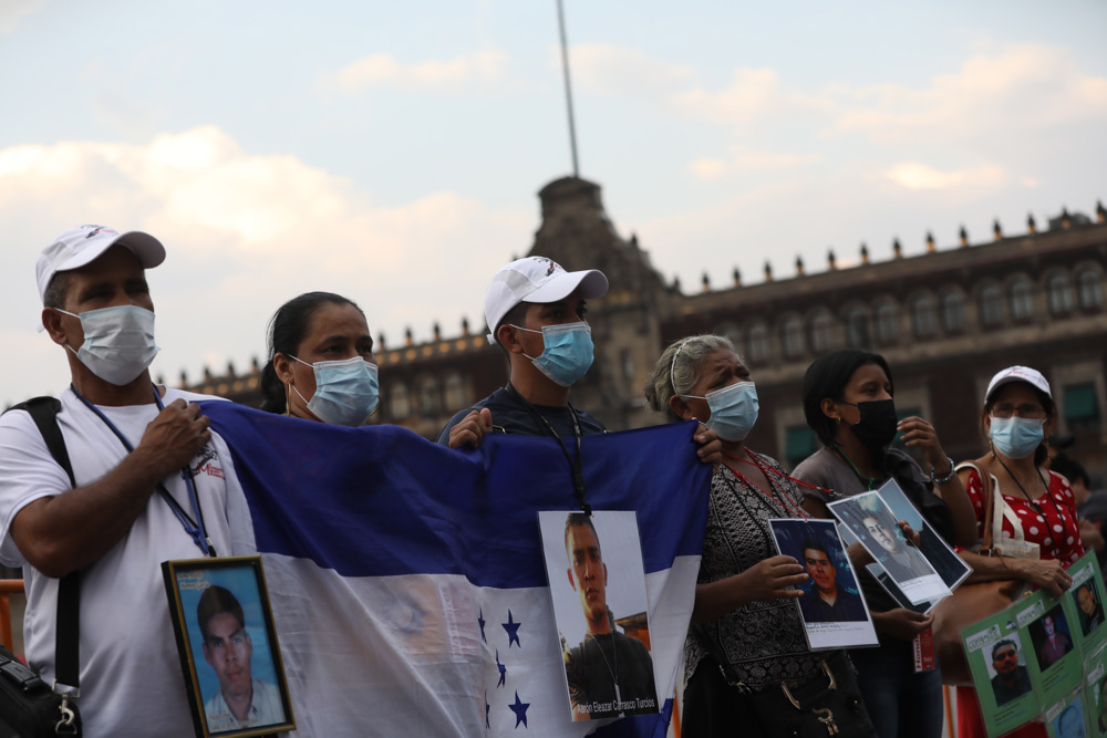 Caravana de madres centroamericanas se manifiesta en Ciudad de México