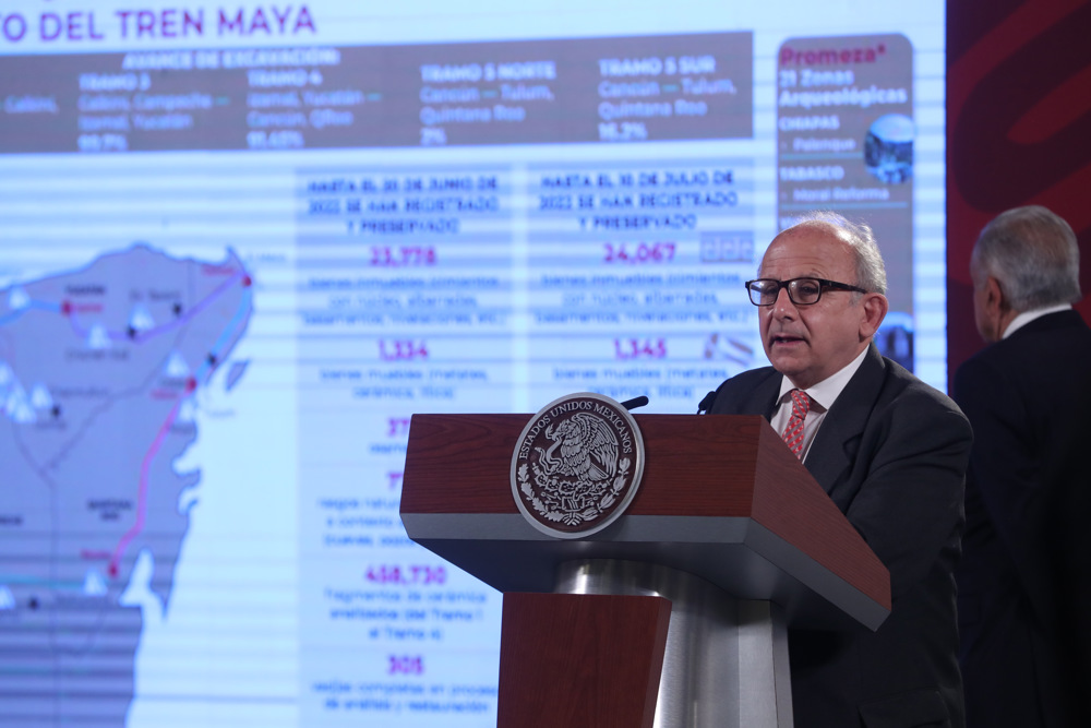 México recupera más de 500.000 objetos patrimoniales en obra del Tren Maya