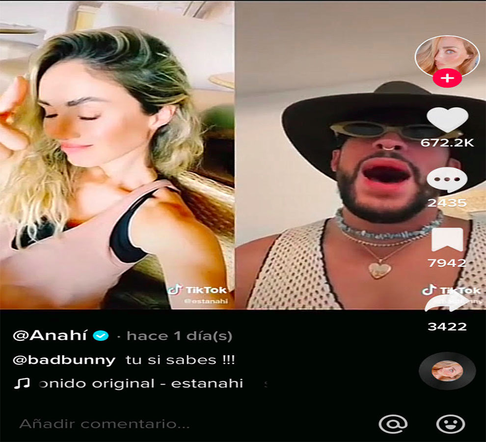 Bad Bunny reversiona a RBD y Anahí reacciona al video